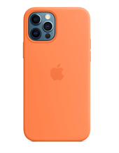 Apple Silikone-etui med MagSafe til iPhone 12 Pro Max – kumquat